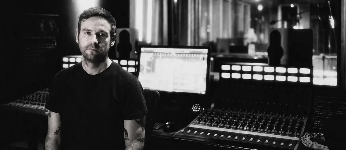 Jay Maas at the mixing console